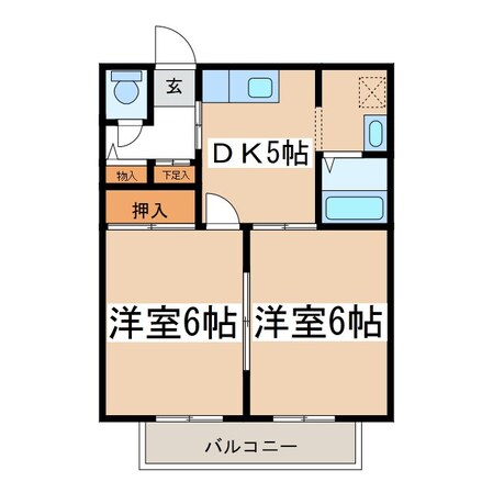 平田駅 徒歩33分 1階の物件間取画像